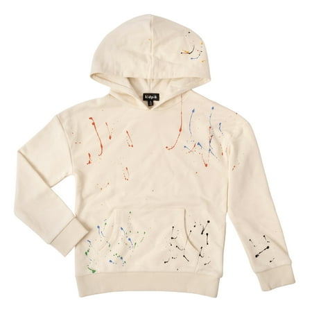 

KIDPIK Boys Long Sleeve Paint Splatter Hooded Sweatshirt Size: 2T - XXL (16)