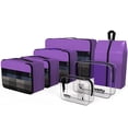 thumbnail image 1 of Travel Packing Cubes for Luggage Organizer with Waterproof Clear Toiletry Bag TSA Approved (7-pcs), 1 of 7