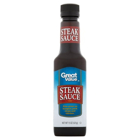 (2 Pack) Great Value Steak Sauce, 15 oz