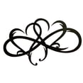 thumbnail image 1 of Ygjytge Metal Infinity Heart Art Love Wall Sign Decor para Sala Estar (DoubleHeart), 1 of 9