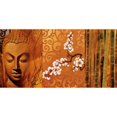 thumbnail image 3 of Mallett, Keith 24x14 Black Modern Framed Museum Art Print Titled - Buddha Panel I, 3 of 5