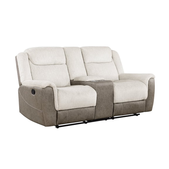 Lexicon Harriette Chenille 2pc Set: Sofa, Loveseat in Beige