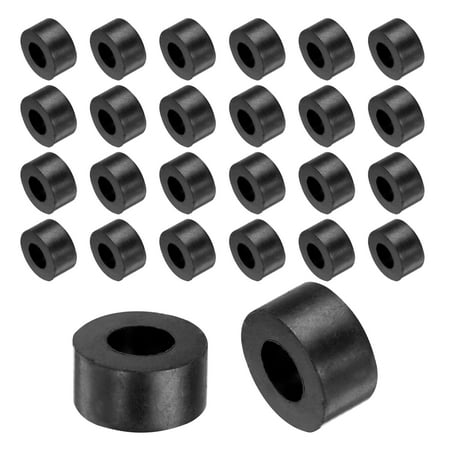 

36 Packs Rubber Spacers 20mm OD 10mm ID 10mm Height Round Anti Vibration Spacer Thick Rubber Washers