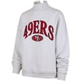 thumbnail image 2 of Women's '47 Heather Gray San Francisco 49ers Vantage Mock Neck Pullover Sweatshirt, 2 of 3
