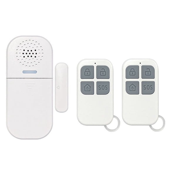 Sound and Light Door Alarm with 2 Remote Control 130dB Volume Adjustable 5 Modes