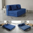 thumbnail image 4 of Sofá Cama Plegable Nube DR JOOHN Matrimonial Azul, 4 of 7