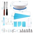 thumbnail image 2 of 45 piezas Kit para hornear Cake Turntable DIY Utensilios Kits Decoración para glaseado, decoración, bolsillos, puntas de tubería ect (45PCS) JM, 2 of 5