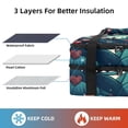 thumbnail image 2 of Hearts Battle Double Layered Insulated Refrigerated Lunch Bag with Two Compartments, Large Capacity, Hand Carry - 7.1x11.4x16.1 Inches, 2 of 6