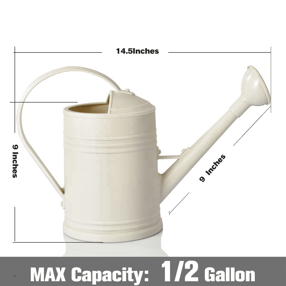 2X Watering Can for Indoor Plants, Flower Watering Can Outdoor for House Plants Garden Flower, Indoor Long Spout,Beige