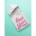 thumbnail image 3 of Love You Hoodie Women | | Size M, 3 of 4