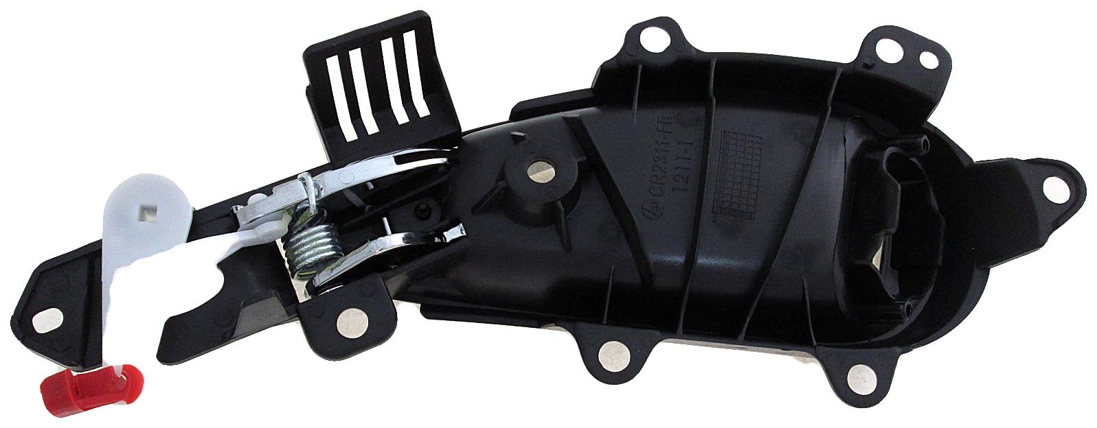 Dorman 80946 Front Passenger Side Interior Door Handle for Specific Chrysler Models, Chrome Lever; Black Housing