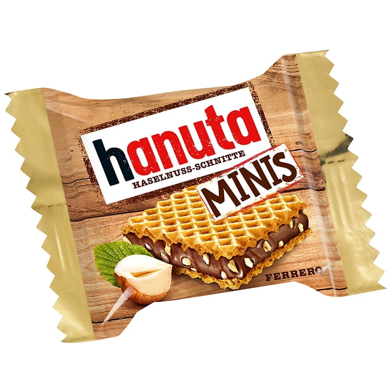 ハヌータ　hanuta ミニ　ヘーゼルナッツ　ウエハース　ドイツ限定 Ferrero HANUTA Mini Hazelnut Bars FAMILY PACK -279g/9.84 oz- 1 bag