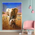 thumbnail image 2 of Pintura de Diamante 5D MACHAO Elefante Africano 30 x 40 cm Decoración de Pared, 2 of 5