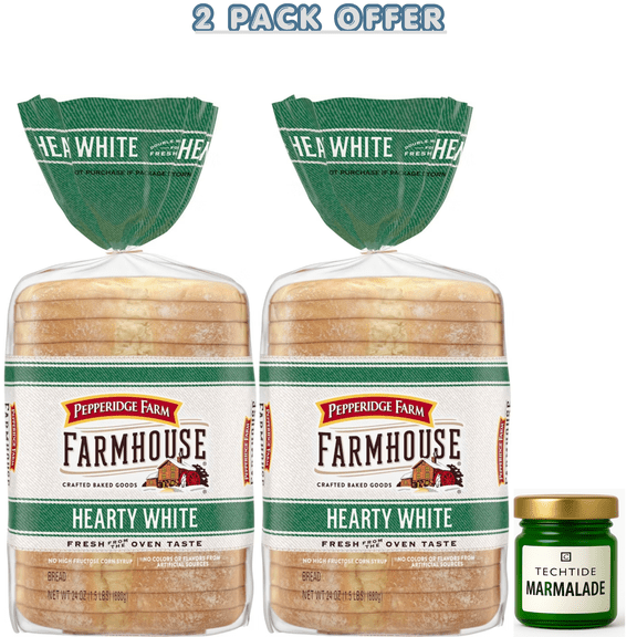 Pepperidge Farm Farmhouse Hearty White Bread, 24 oz Bag