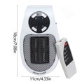 Mini Portable Dual Plug Space Heaters for Indoor Use, Small Remote