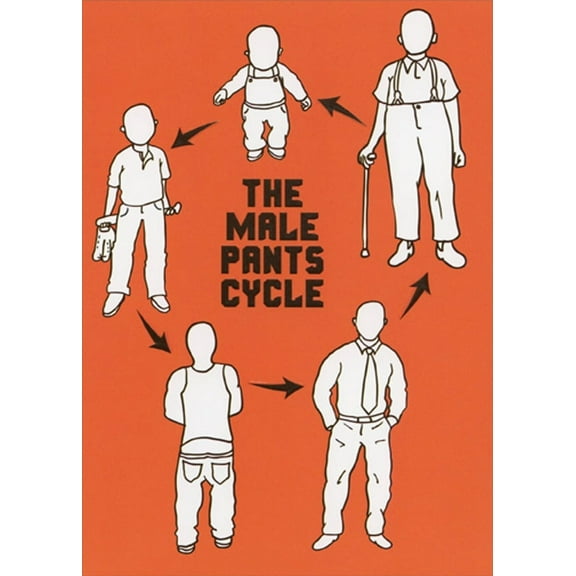 Recycled Paper Greetings Male Pants Cycle Funny / Humorous Father's Day Card
