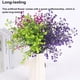 thumbnail image 3 of Ounissouiy 2X flores artificiales plantas de imitación decoración de jardín hogar jardines porches ventanas al aire libre flores falsas racimos Decoración Blanco verde Ounissouiy HA084370-02, 3 of 6