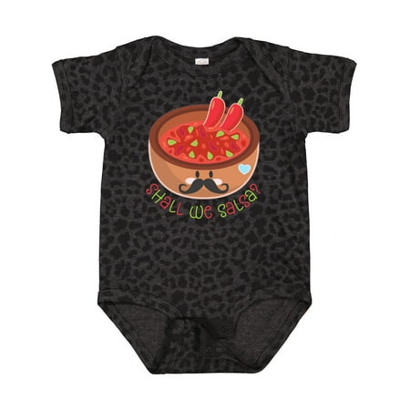 

Inktastic Shall We Salsa Bowl of Dip with Mustache Gift Baby Boy or Baby Girl Bodysuit