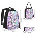 thumbnail image 2 of Balery Eiffel Tower and Hearts Mochila Escolar 3 en 1 para Niños - Mochila Resistente con Lonchera Térmica y Estuche - Mochila Escolar para Niños y Niñas, 2 of 7