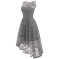 thumbnail image 2 of Market In The Box Women's Lace Dress Vintage Floral Sleeveless Hi-Lo Formal Party Dress Asymmetrical Cocktail Formal Swing Dress, 2 of 6