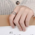 thumbnail image 3 of Anillo de Ansiedad YUANXCMXG Anillo Giratorio Ajustable Retro, 3 of 3