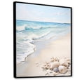 thumbnail image 2 of Designart "Minimalism Beachside Calm I" Nautical & Beach Floater Framed Wall Art Print, 2 of 7