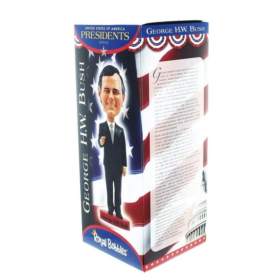 Royal Bobbles Presidents George H.W. Bush bobblehead figure 010603