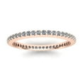 thumbnail image 3 of Natural .35Ct Round Cut Brilliant Diamond Stackable Women's Anniversary Wedding Eternity Band Ring Solid 18k Rose Gold G SI1, 3 of 3