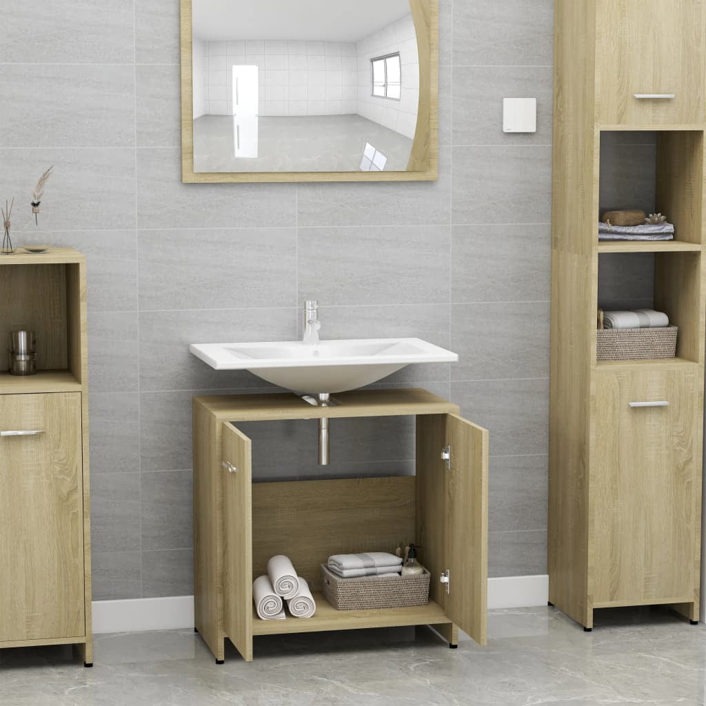 Bathroom Storage Oak Rispa
