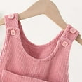 thumbnail image 4 of OSOLU Children Girls Pants Corduroy Overalls with Floral Design Cute Overalls Soft Overall Romper Chic Casual Trousers, 4 of 9