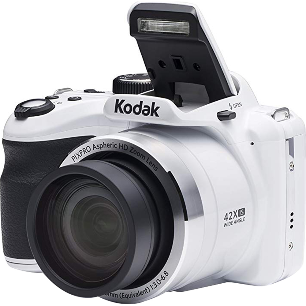 KODAK PIXPRO AZ421 Bridge Digital Camera - 16MP 42X Optical Zoom HD720p (White) - image 3 of 15
