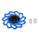 thumbnail image 2 of Rueda jockey de aleación de aluminio de 11 dientes con rodamiento cerámico para desviador trasero de bicicleta - Azul,, 2 of 9