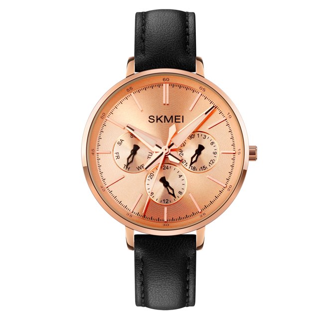 Reloj de cuarzo SKMEI 1665 para mujer, multifunción, elegante y de pulsera