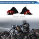 thumbnail image 2 of Accesorios para Casco de Motocicleta Decoración Orejas de Gato Triangulares con Moño Rojo para Cascos de Motocicleta Bicicleta Esquí Pegatina de Piel Negra 2 Juegos, 2 of 6