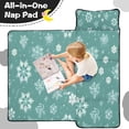 thumbnail image 4 of Turquoise Christmas Snowflake Pattern Toddler Nap Mats for Kids Preschool,50"x20" Sleeping Mat Bag or Kids,Toddler Sleeping Bag,Toddler Nap Mat or Daycare, 4 of 6