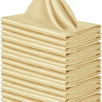 suxuMhao Bulk Cloth Napkins,20 Cloth napkins-Khaki Fabric Napkins 16.93x16.93in(43x43cm)-Table Cloth Napkins for Weddings,Suitable for Parties, Dinners, Soft Polyester Cloth Napkins​