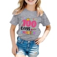 thumbnail image 1 of TZEWGL Tops For Toddler Round Neck Loose Short Sleeve Graphic Print Top For Kids size 3-4T, 1 of 4