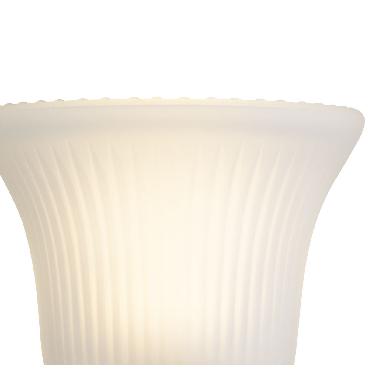 Progress Lighting Fluted Glass Collection 2-Light Polished Gray Bath and Vanity Fixture with Etched Glass