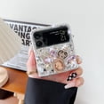 thumbnail image 3 of for Samsung Galaxy Z Flip 4 5G Case, Luxury 3D Handmade Sparkle Rhinestone Crystal Diamond Bling Glitter Soft TPU Cover Case for Women Girls with Galaxy Z Flip 4 5G (2022), 3 of 10