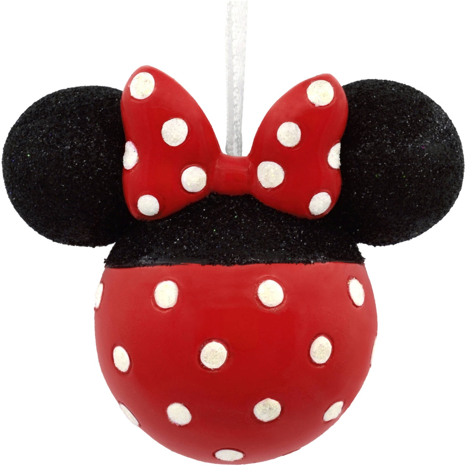 Hallmark Disney Minnie Mouse Glitter Icon Head Ornament