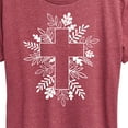 thumbnail image 3 of Instant Message - Foliage Cross - Women's Short Sleeve Graphic T-Shirt, 3 of 6