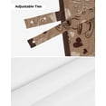 thumbnail image 6 of Tie Up Valance Curtain for Kitchen,Farmhouse Coffee Time Text Rod Pocket Short Curtains Adjustable Tie-Up Shade Valances,Country Vintage Brown Window Treatment for Bathroom Living Room Bedroom, 6 of 8