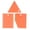 Orange, variant on BOKYAN 3-Piece Cake Cream Scraper Set, Plastic Pastry Cutters with Irregular Teeth Edge, DIY Baking Smoother Tool for Fondant and Buttercream Icing, Green (4.7 inches / 12 cm length)