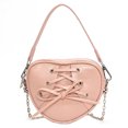 thumbnail image 3 of Bolso Bandolera Elegante para Mujer en Forma Corazón PU Viajes Al Aire Libre () Blanco, 3 of 4