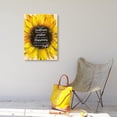 thumbnail image 5 of Be Like a Sunflower Inspirational Canvas Wall Art, Motivational Sunflower Canvas Painting Prints for Girls Women Home Living Room Bedroom Apartment Office Wall Decor, 5 of 5