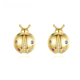 thumbnail image 5 of Pendientes de plata para mujer con circonitas Coccinella septtentunctata Pendientes creativos de moda, 5 of 6