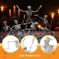 thumbnail image 6 of Joyfy 6 Pcs Skeleton Halloween Decorations,16 Inch Full Body Poseable Skeleton with Movable Joints for Halloween Indoor Outdoor Party,Graveyard,Haunted House Accessories, 6 of 7