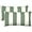 Cabana Stripe Green & Cream, variant on PetFurnishn Outdoor Lumbar Pillow 2-Pack, 22 x 12, Cabana Stripe Green & Cream Throw Pillows for Patio Furniture