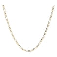 thumbnail image 1 of Cadena de Oro Italiano 10k Imperial Jewelry Figaro 3x1 Pave 50 Cm 2.3mm, 1 of 5