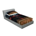 thumbnail image 2 of Ambesonne Teen Room Fitted Sheet & Pillow Sham Set, Arena Stadium Sports, Twinxl, Multicolor, 2 of 2